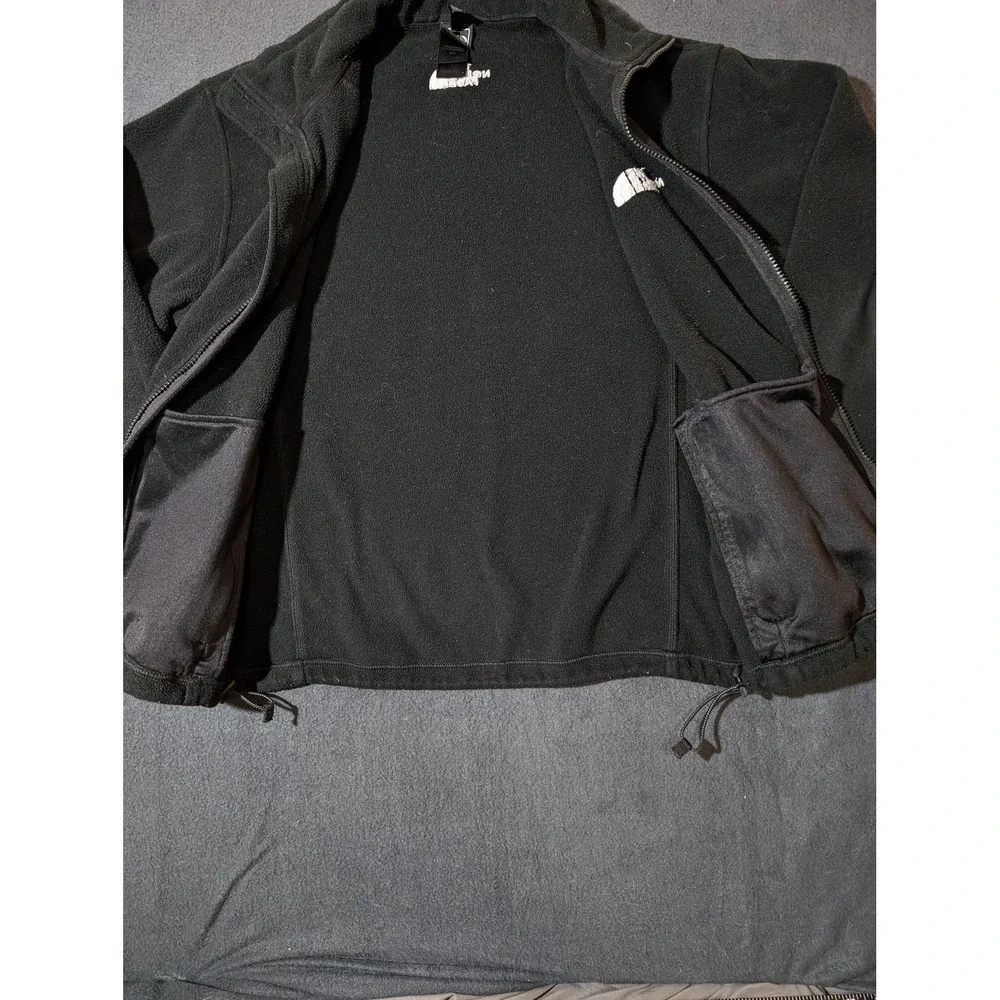 North Face Jacket Mens Small Black Full Zip Fleece Polartec Outdoors Hiking Warm